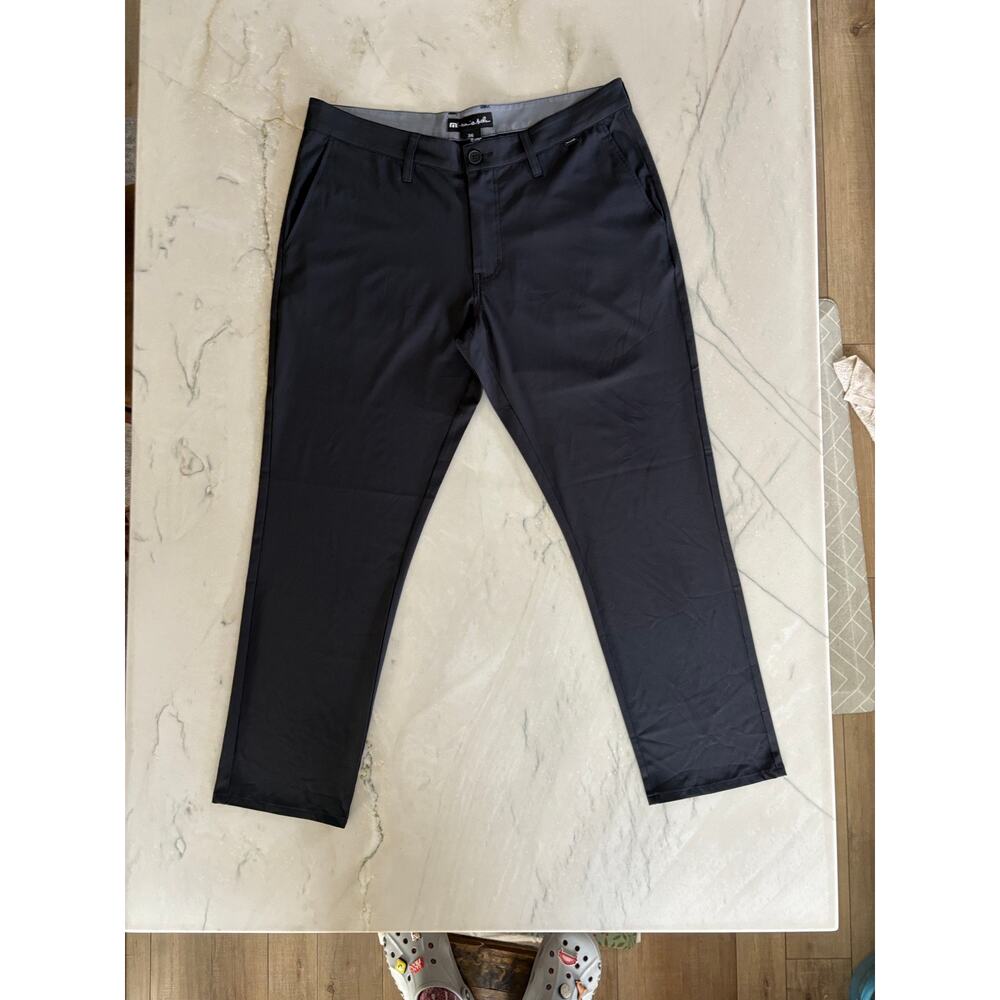 Travis Mathew Black Open to Close Pants Size 36 Golf Core Business Casual